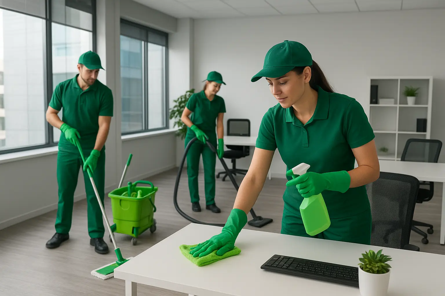 Équipe de nettoyage professionnel Bio Propre SAS